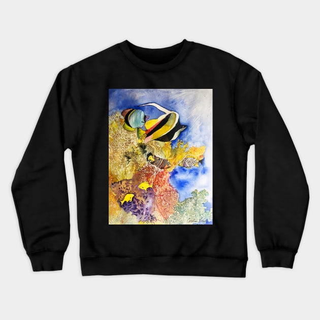 Maui Coral Reefs Crewneck Sweatshirt by Cwang